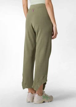 Store Pantalone Relaxed In Felpa Organica Effetto Vintag Donna Pantaloni
