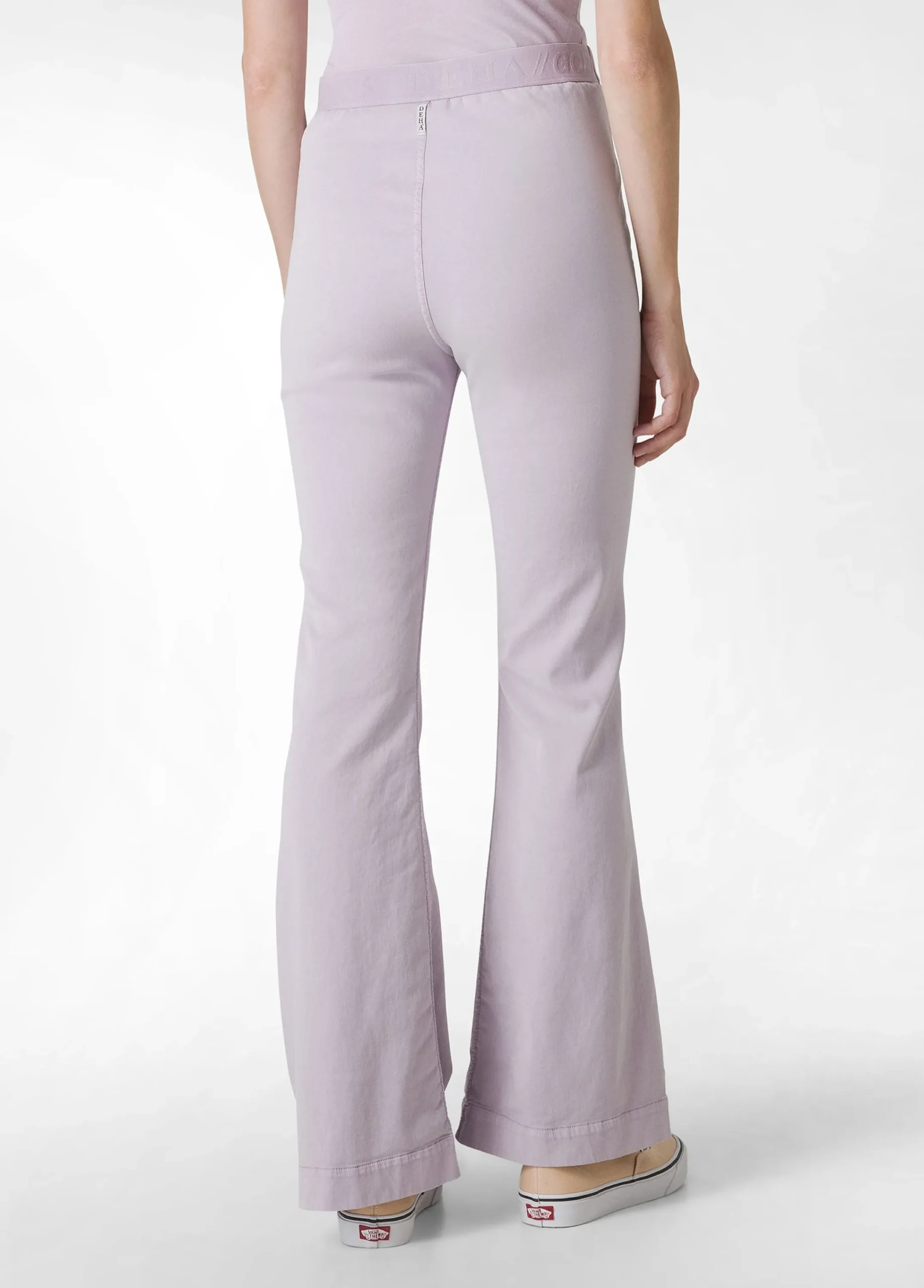 Flash Sale Pantalone Svasato In Gabardine Vintage Viola Donna Pantaloni