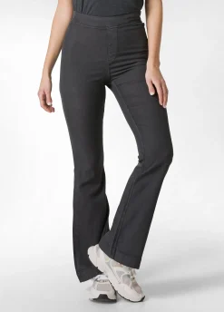 Sale Pantalone Svasato In Gabardine Vintage Nero Donna Pantaloni