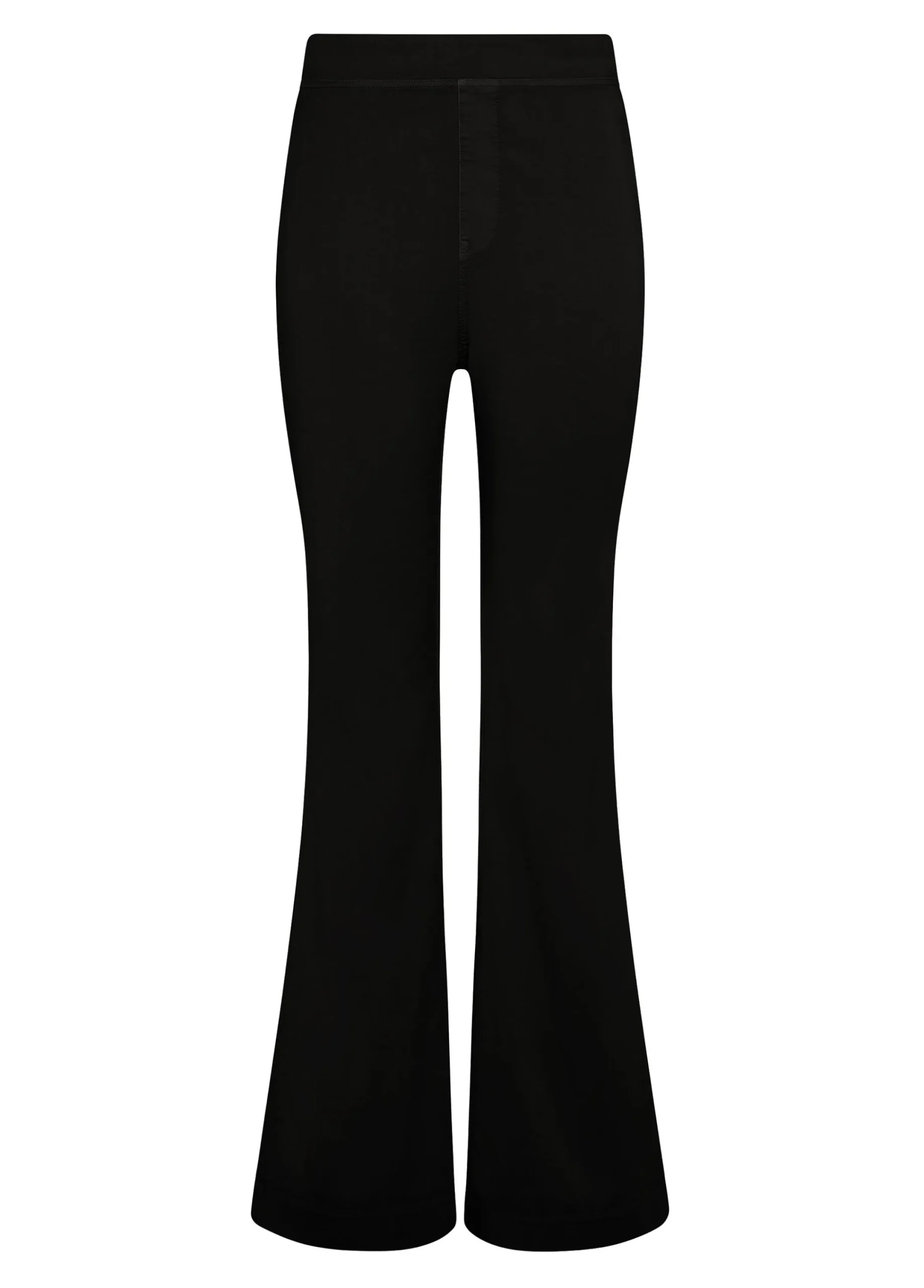 Sale Pantalone Svasato In Gabardine Vintage Nero Donna Pantaloni