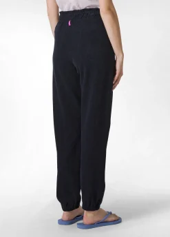 Best Sale Pantaloni Jogger In Spugna Blu Donna Pantaloni