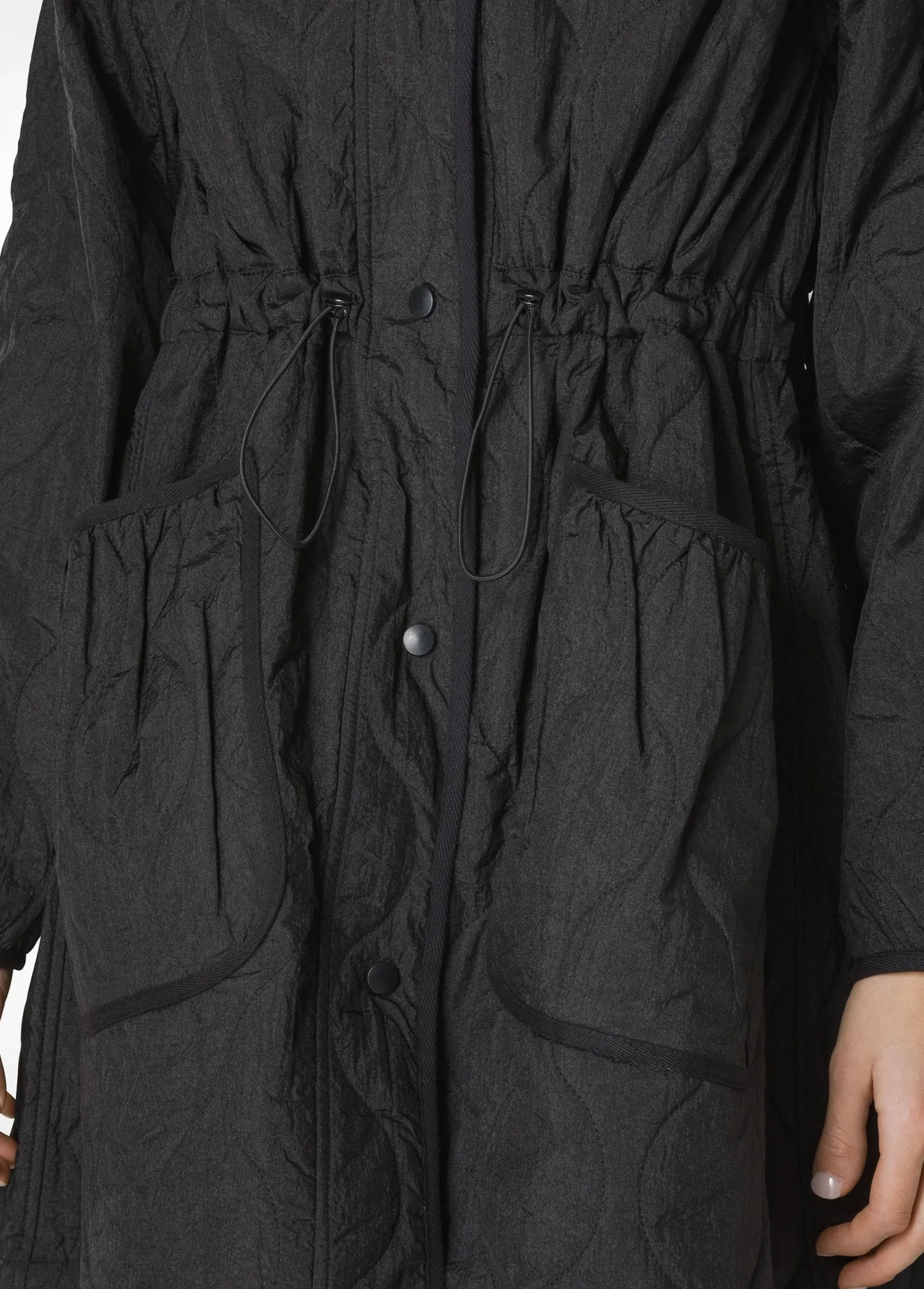 Fashion Parka Trapuntato Nero Donna Giacche E Giubbotti