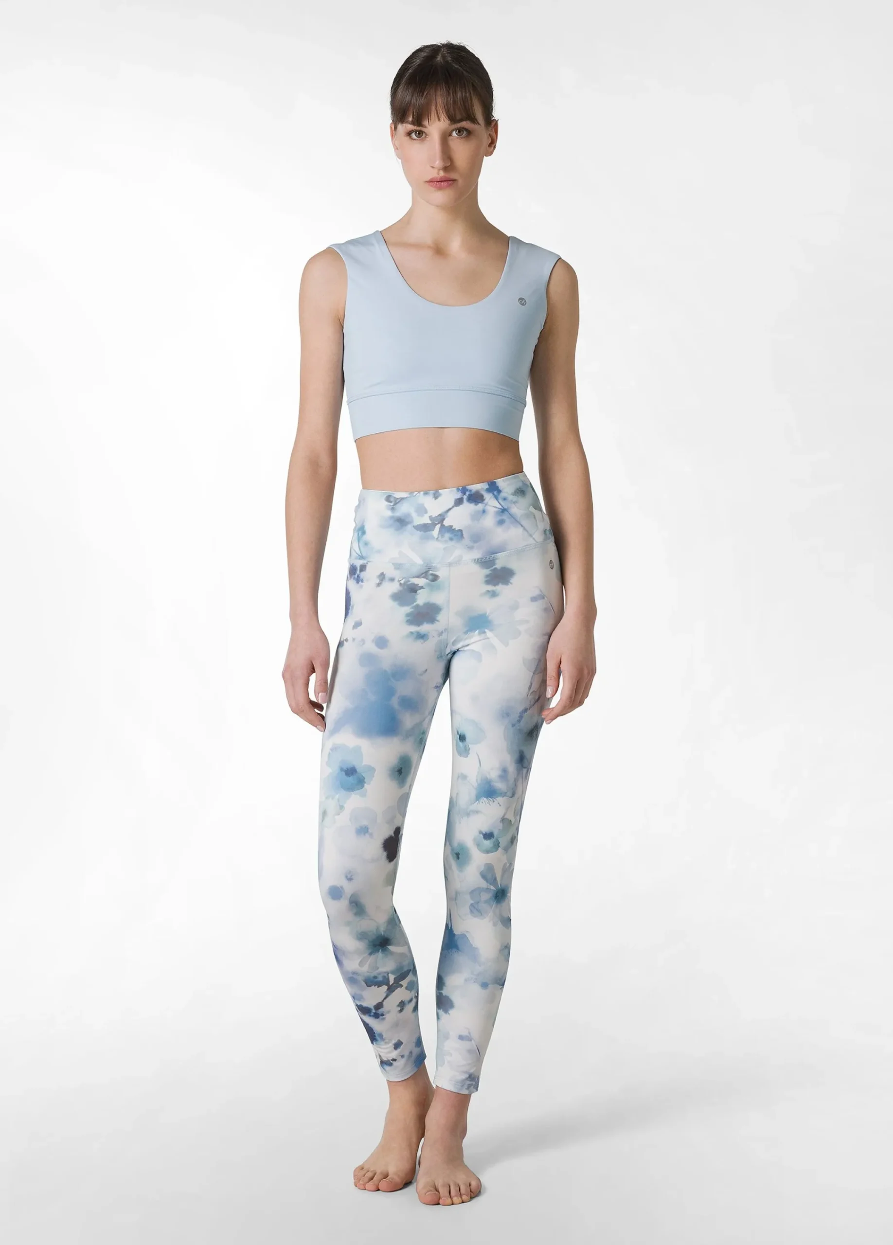 Discount Reggiseno Sportivo In Microfibra Riciclata Blu Donna Canotte E Reggiseni Sportivi
