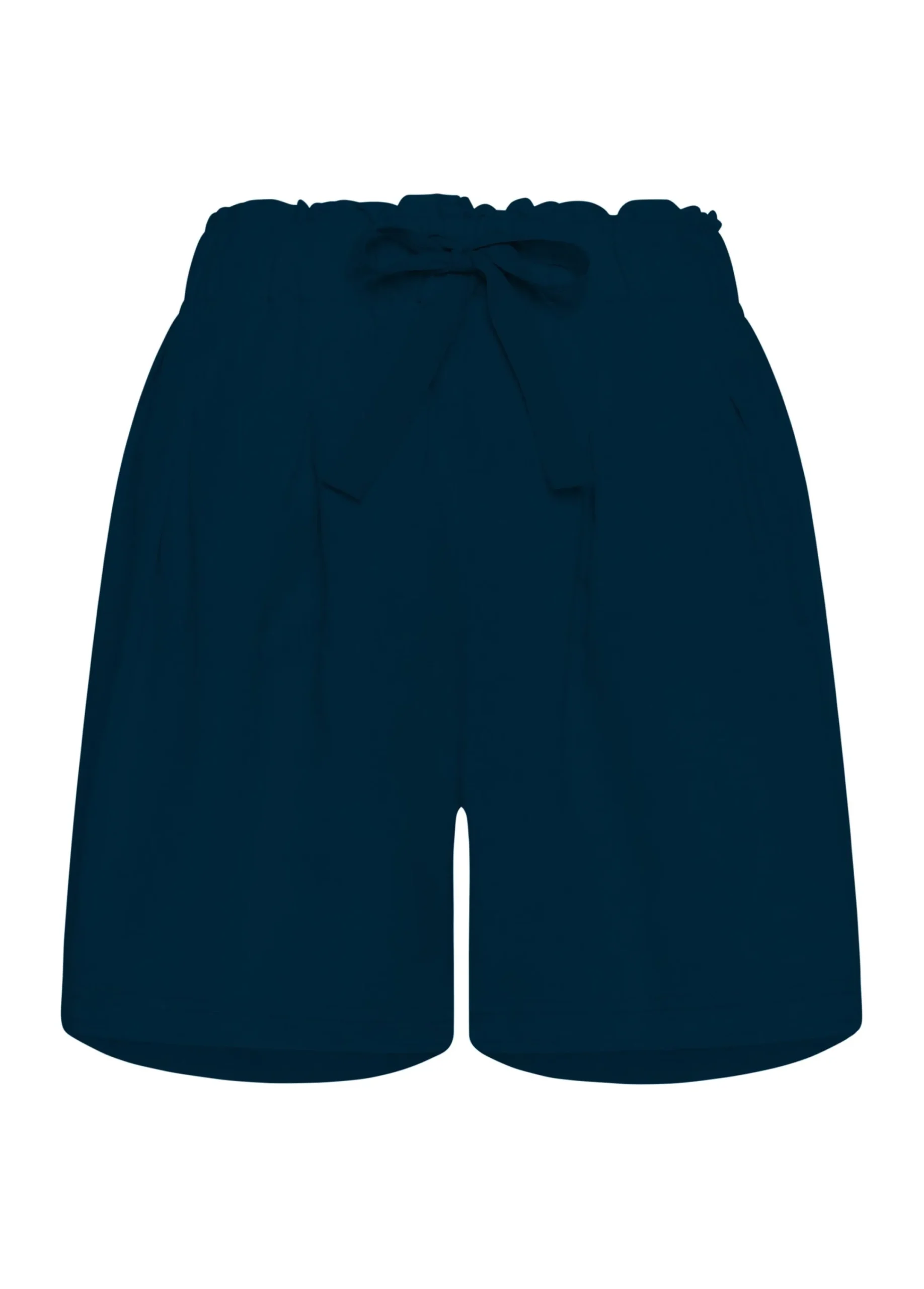 Best Sale Shorts In Misto Lino E Lyocell Blu Donna Bermuda