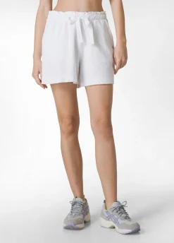 Cheap Shorts In Spugna Bianco Donna Pantaloncini Sportivi