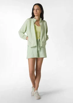 Best Sale Shorts In Spugna Verde Donna Pantaloncini Sportivi