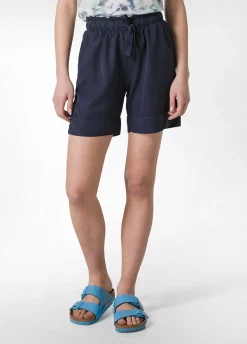 Store Shorts In Twill Tencel Blu Donna Bermuda