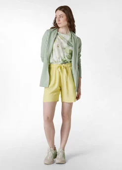 New Shorts In Viscosa Crepe Giallo Donna Bermuda