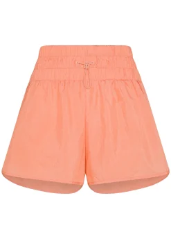 Clearance Shorts Vita Alta In Nylon Arancio Donna Pantaloncini Sportivi