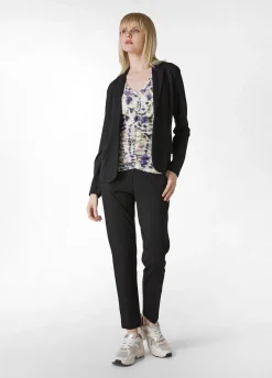 Shop Top Arricciato Stampato Viola Donna Top & T-Shirts