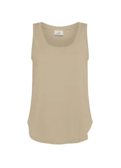 Discount Top Comfort In Jersey Beige Donna Top & T-Shirts