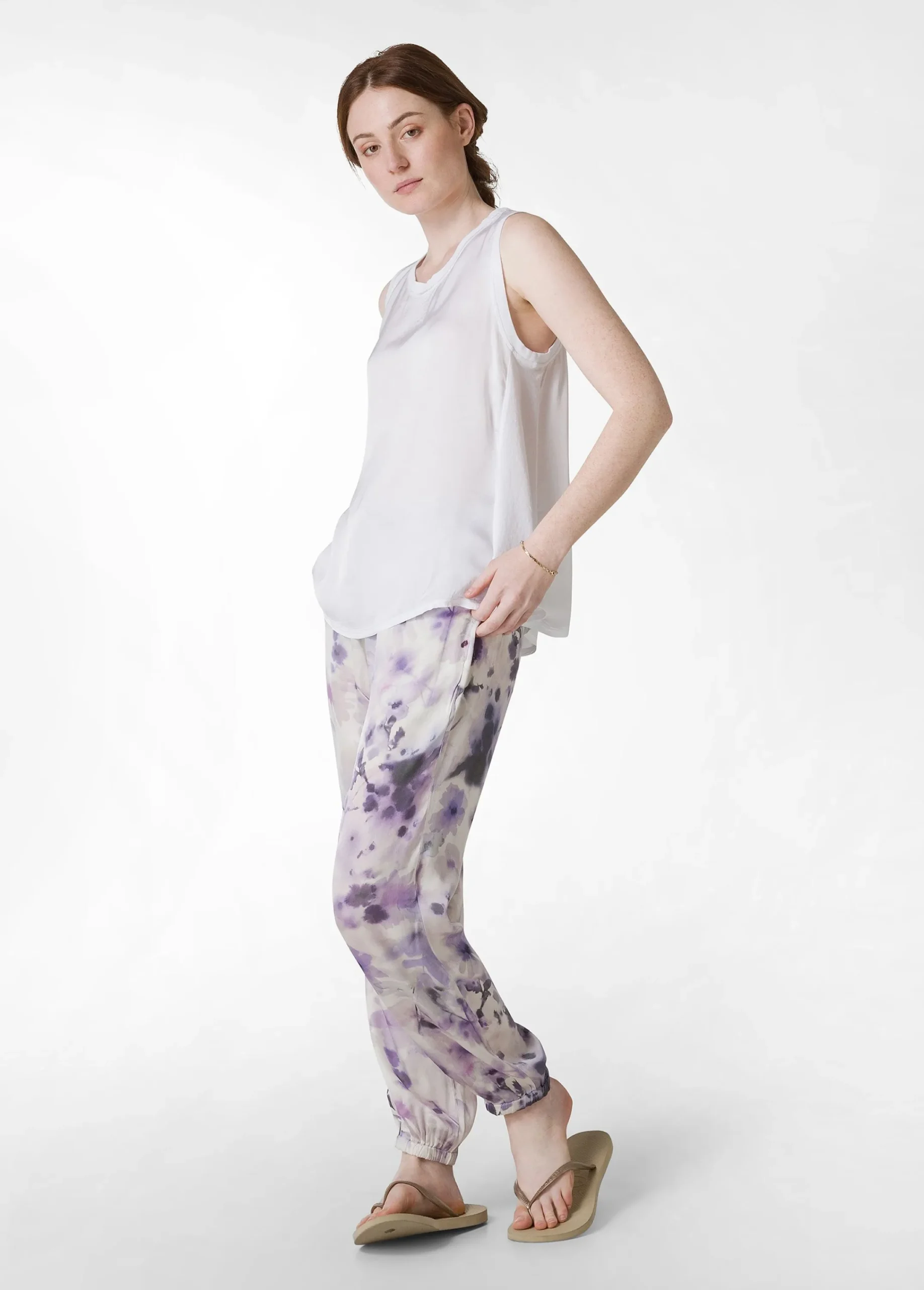 Clearance Top Con Inserti In Raso Bianco Donna Top & T-Shirts