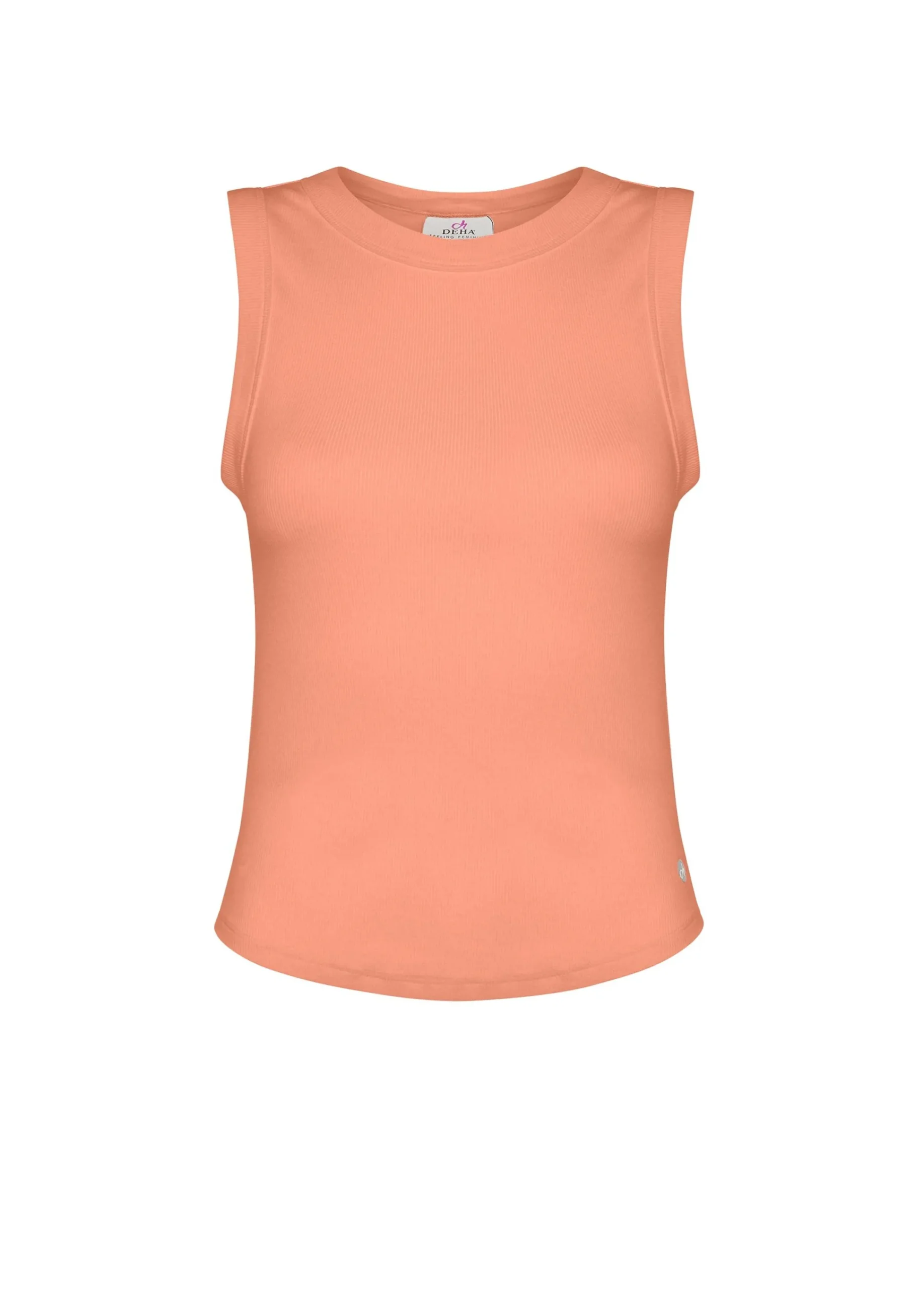 Best Sale Top In Costina Effetto Vintage Arancio Donna Top & T-Shirts