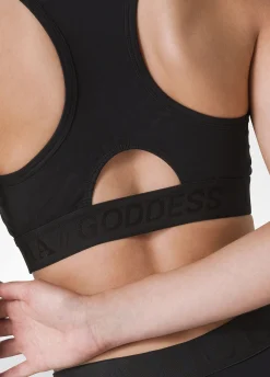 New Top Vogatore Jersey Stretch Nero Donna Canotte E Reggiseni Sportivi