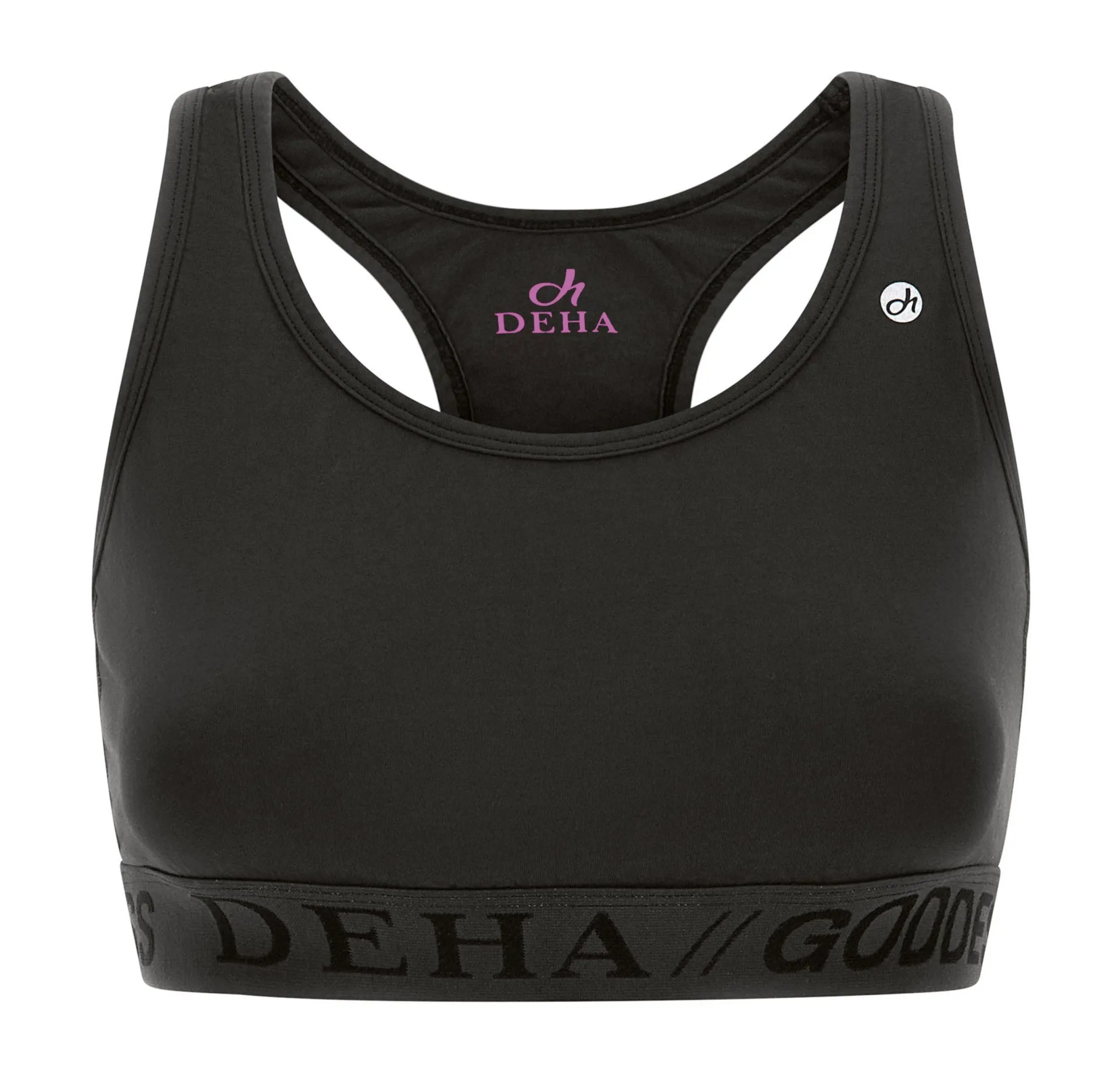 New Top Vogatore Jersey Stretch Nero Donna Canotte E Reggiseni Sportivi