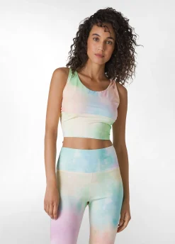Online Top Yoga In Microfibra Riciclata Stampata Other Donna Canotte E Reggiseni Sportivi