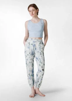 Cheap Top Yoga In Microfibra Riciclata Blu Donna Canotte E Reggiseni Sportivi