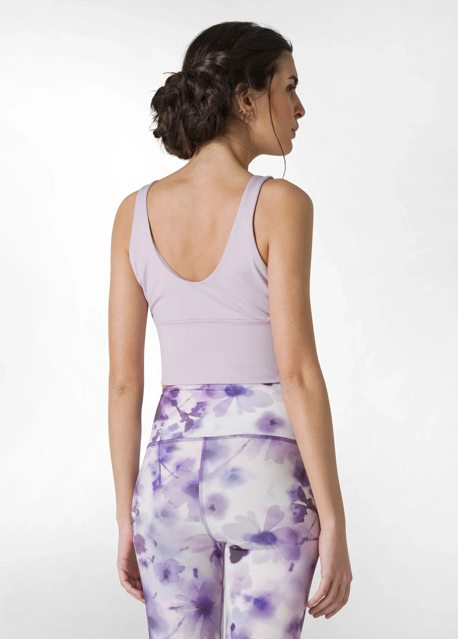 Best Top Yoga In Microfibra Riciclata Viola Donna Canotte E Reggiseni Sportivi
