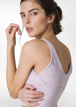 Best Top Yoga In Microfibra Riciclata Viola Donna Canotte E Reggiseni Sportivi