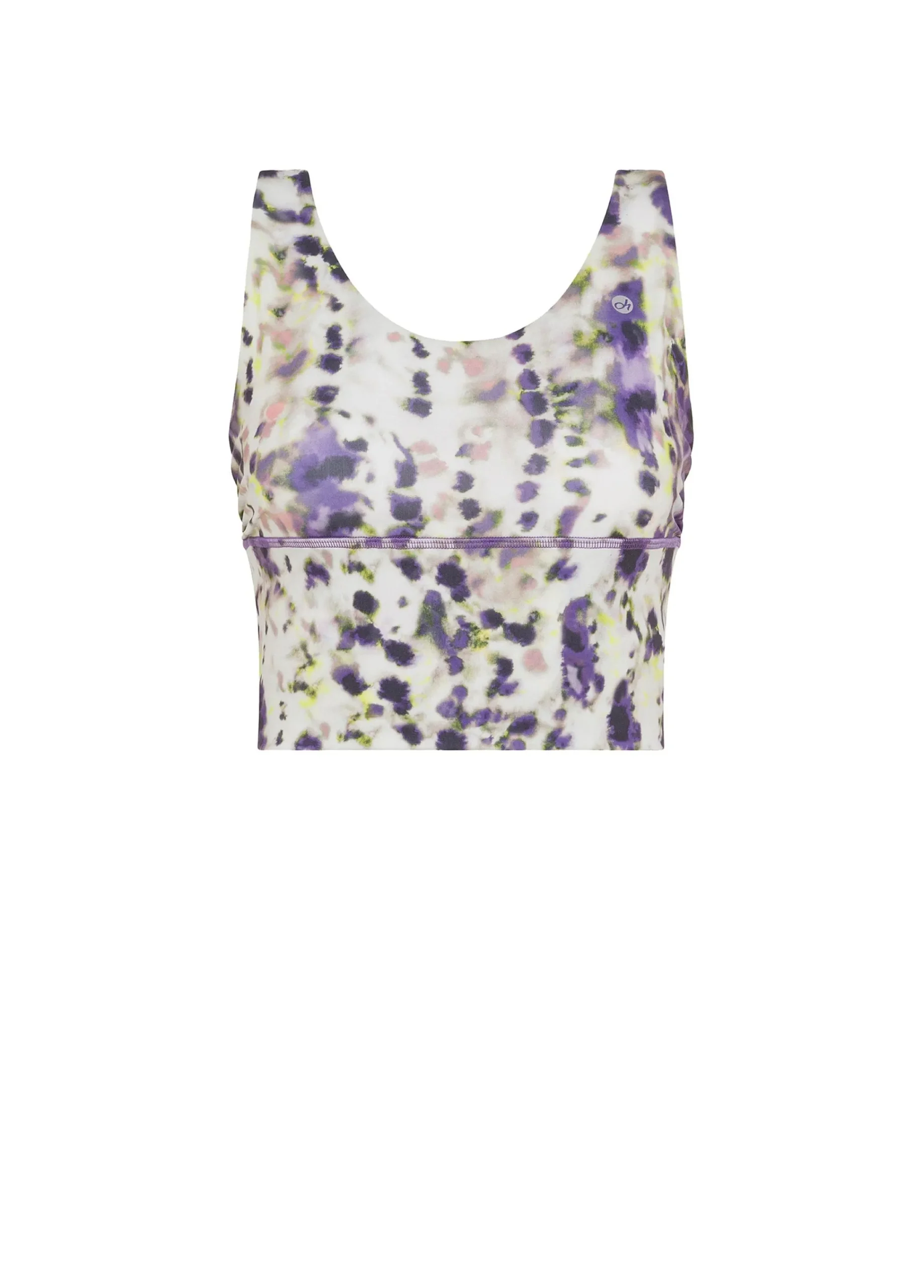 Cheap Top Yoga In Microfibra Riciclata Stampata Viola Donna Canotte E Reggiseni Sportivi
