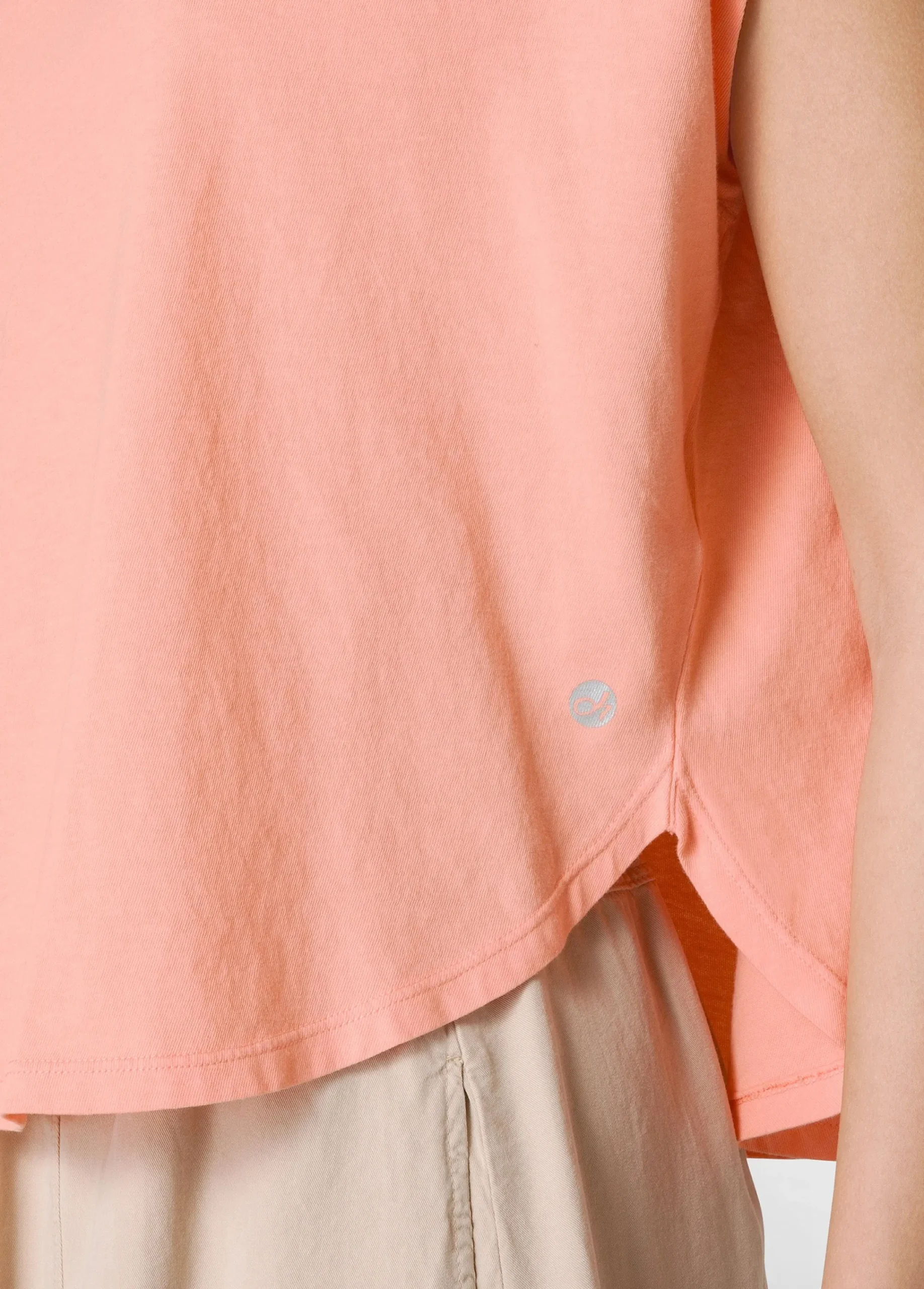 Cheap T-Shirt Ampia Arancio Donna Top & T-Shirts
