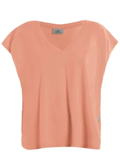 Cheap T-Shirt Ampia Arancio Donna Top & T-Shirts