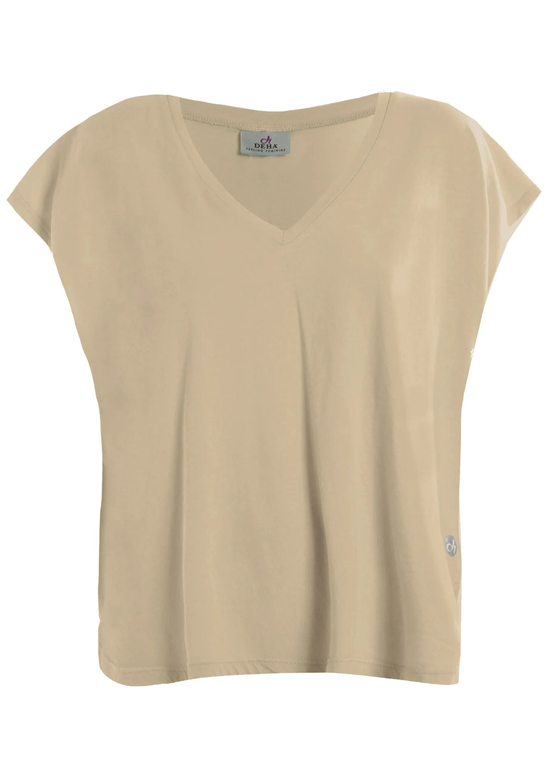 Outlet T-Shirt Ampia Beige Donna Top & T-Shirts