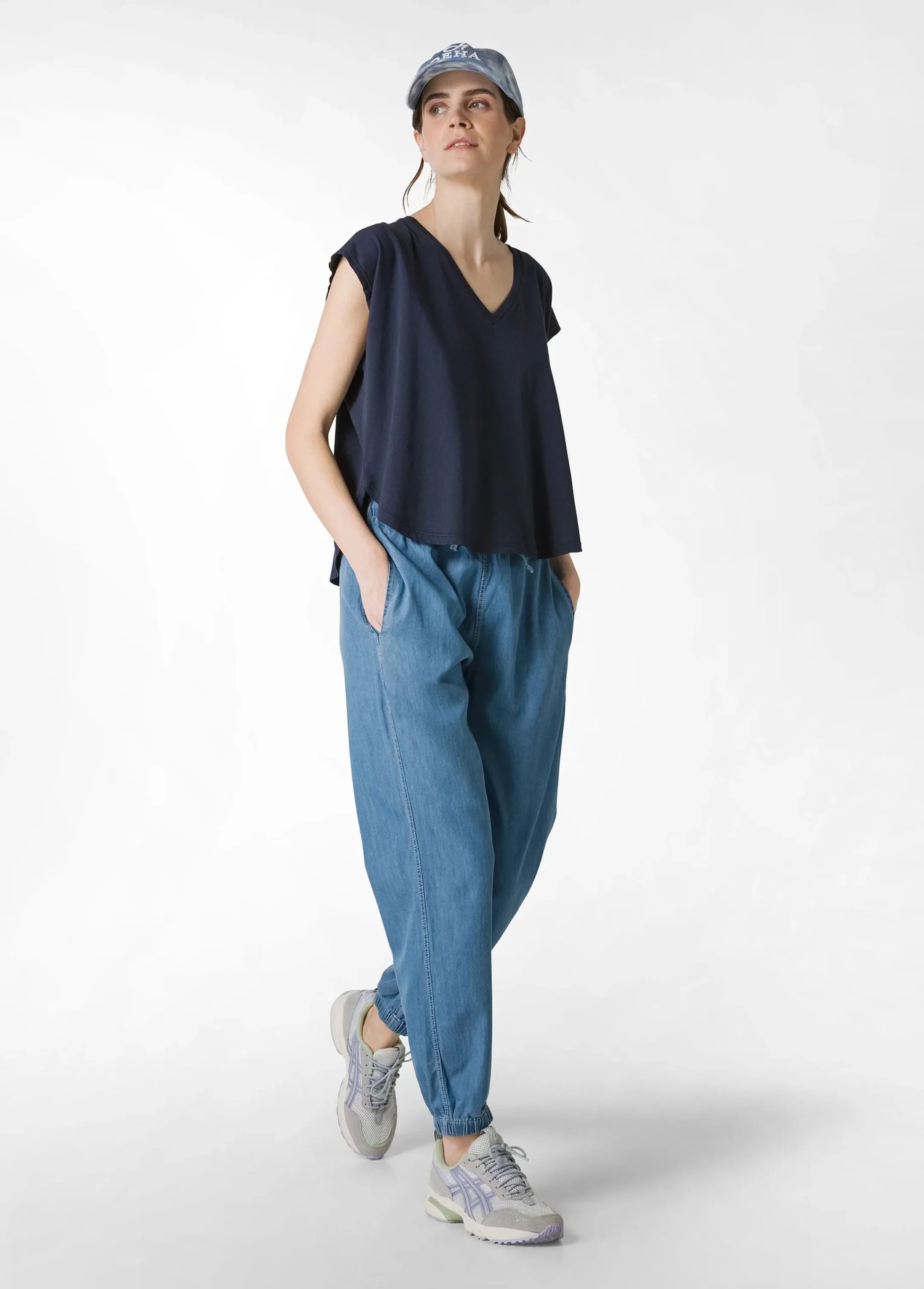 Best Sale T-Shirt Ampia Blu Donna Top & T-Shirts