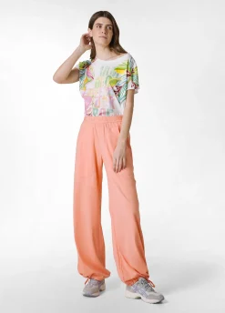 Flash Sale T-Shirt Ampia Con Scritte Bianco Donna Top & T-Shirts
