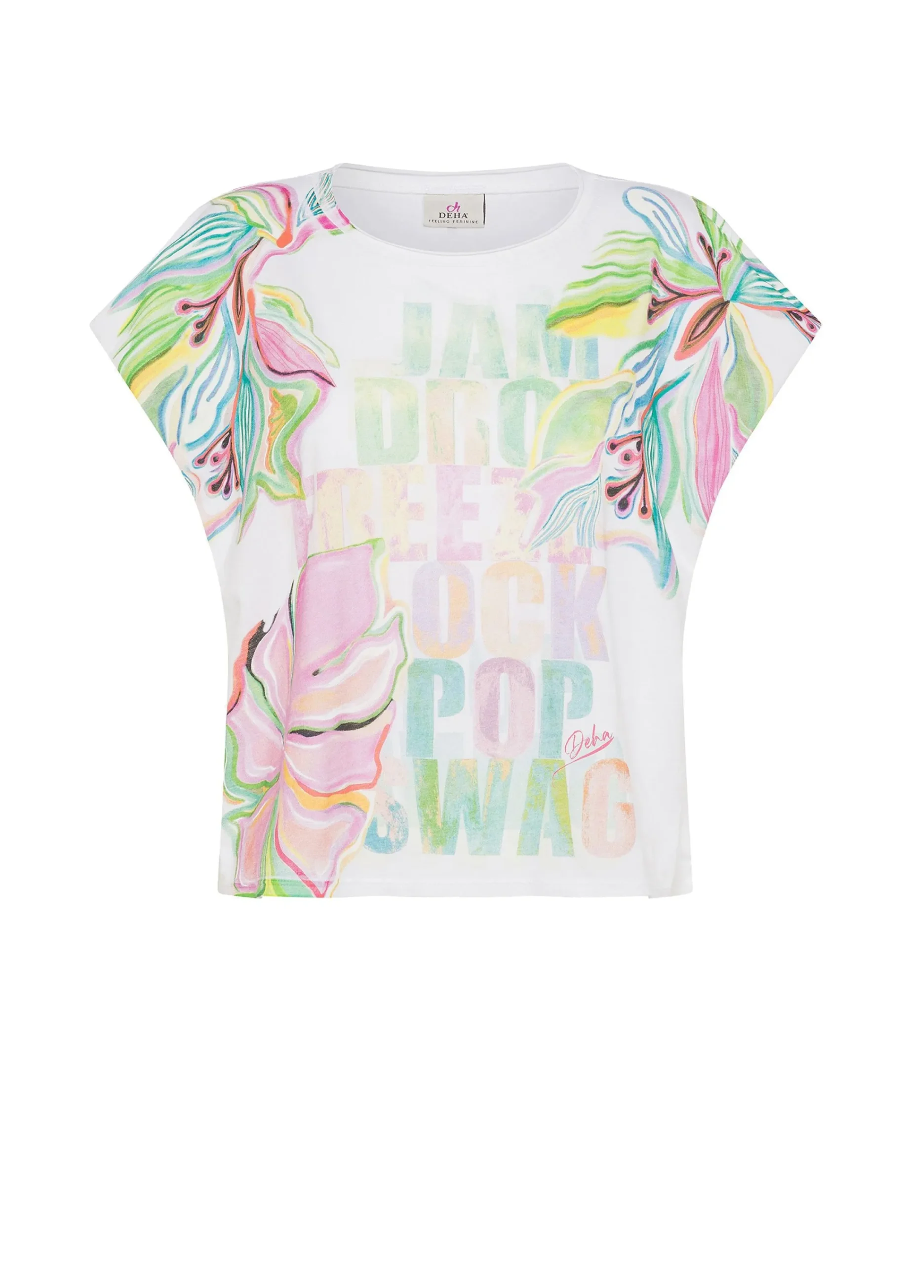 Flash Sale T-Shirt Ampia Con Scritte Bianco Donna Top & T-Shirts