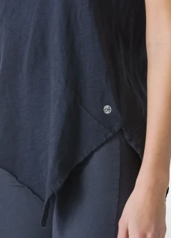 Flash Sale T-Shirt Fiammata Effetto Vintage Blu Donna Top & T-Shirts