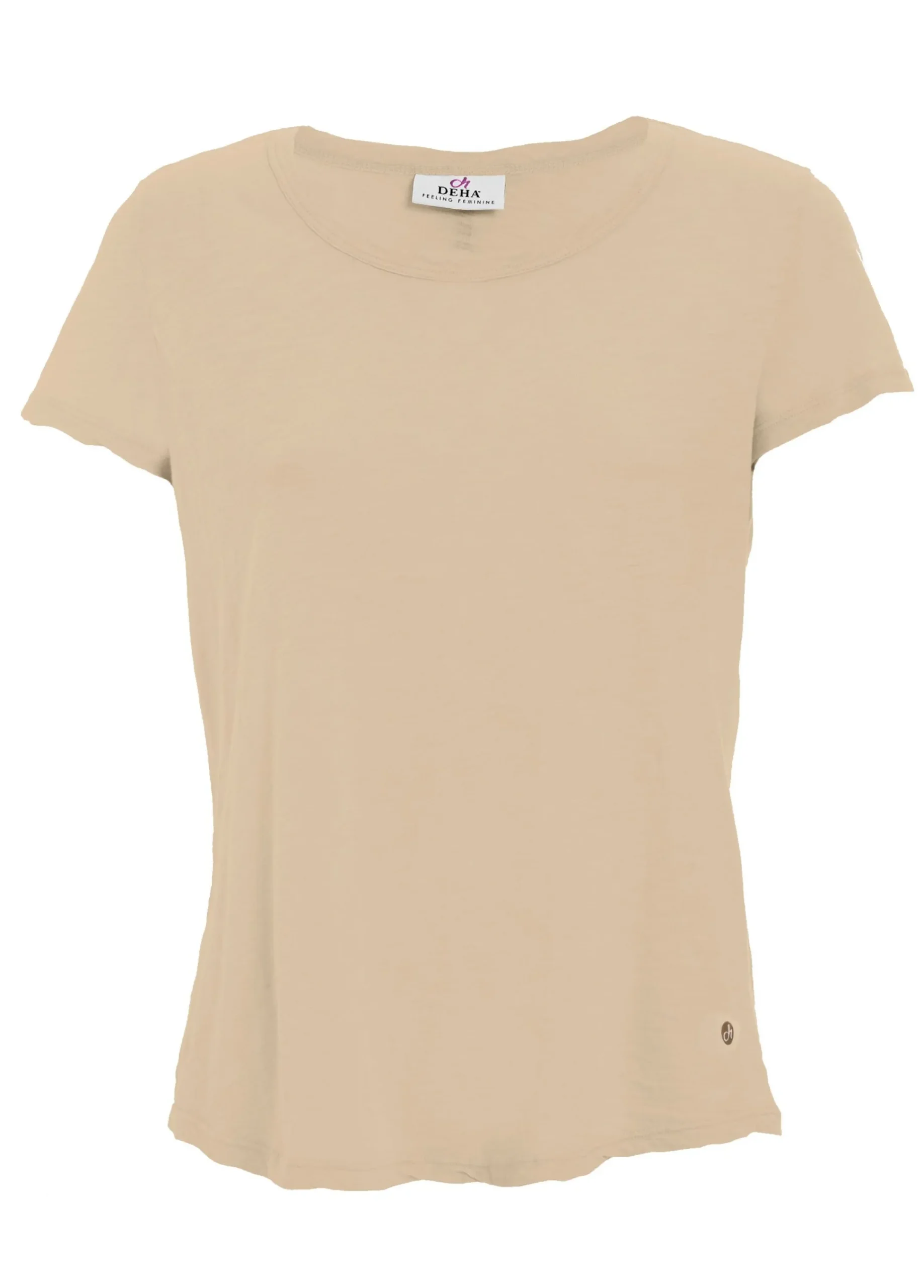 Best Sale T-Shirt In Jersey Fiammato Beige Donna Top & T-Shirts