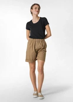 Best Sale T-Shirt In Jersey Fiammato Nero Donna Top & T-Shirts