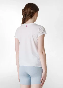 Cheap T-Shirt Leggera Con Stampa Bianco Donna Top & T-Shirts