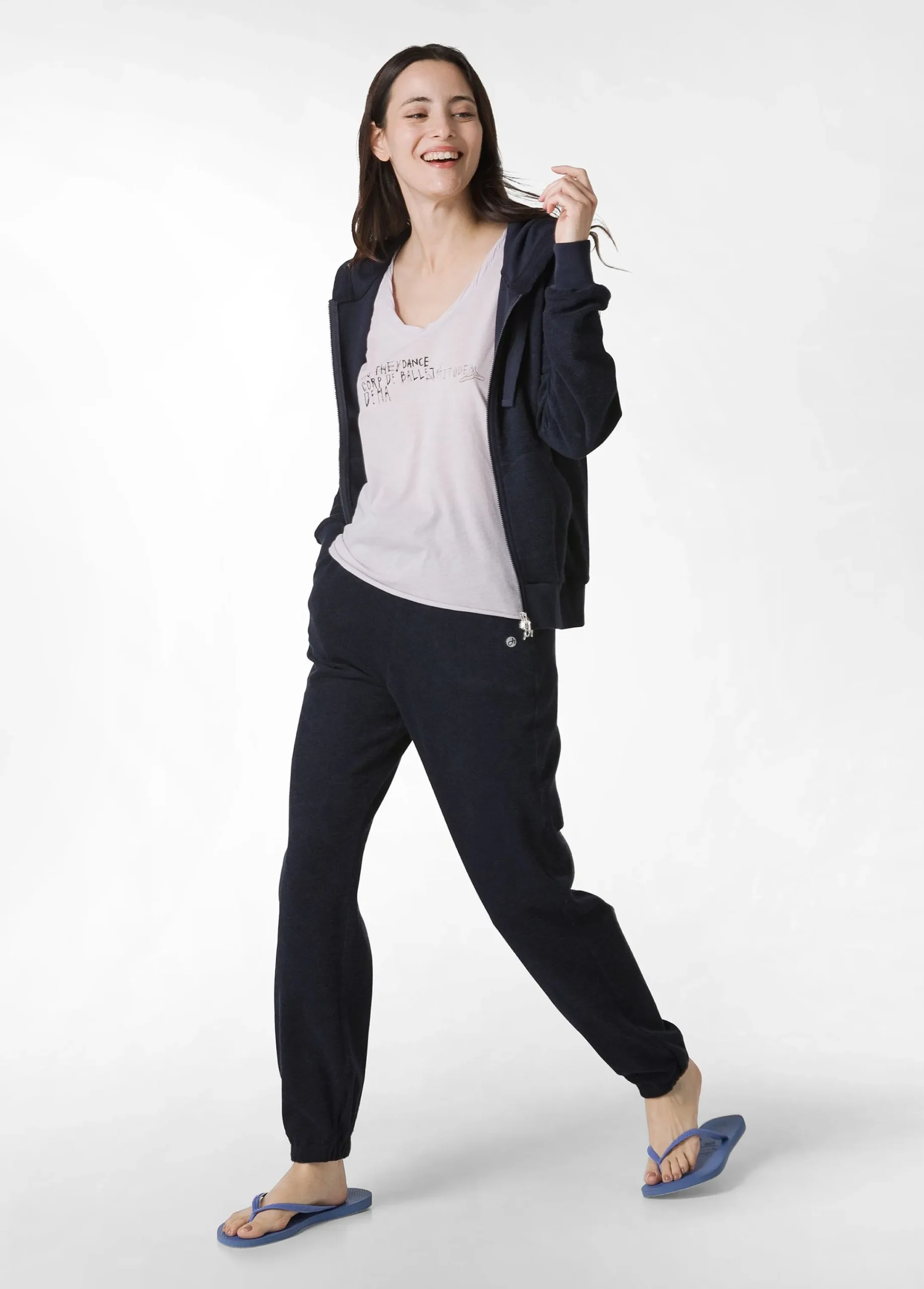 Clearance T-Shirt Leggera Scollo A V Con Stampa Viola Donna Top & T-Shirts
