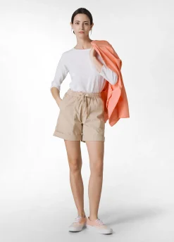 Sale T-Shirt Manica 3/4 In Jersey Fiammato Bianco Donna Top & T-Shirts