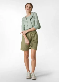 Best Sale T-Shirt Manica 3/4 In Jersey Fiammato Verde Donna Top & T-Shirts