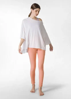 Outlet T-Shirt Maxi In Viscosa Bianco Donna Top & T-Shirts