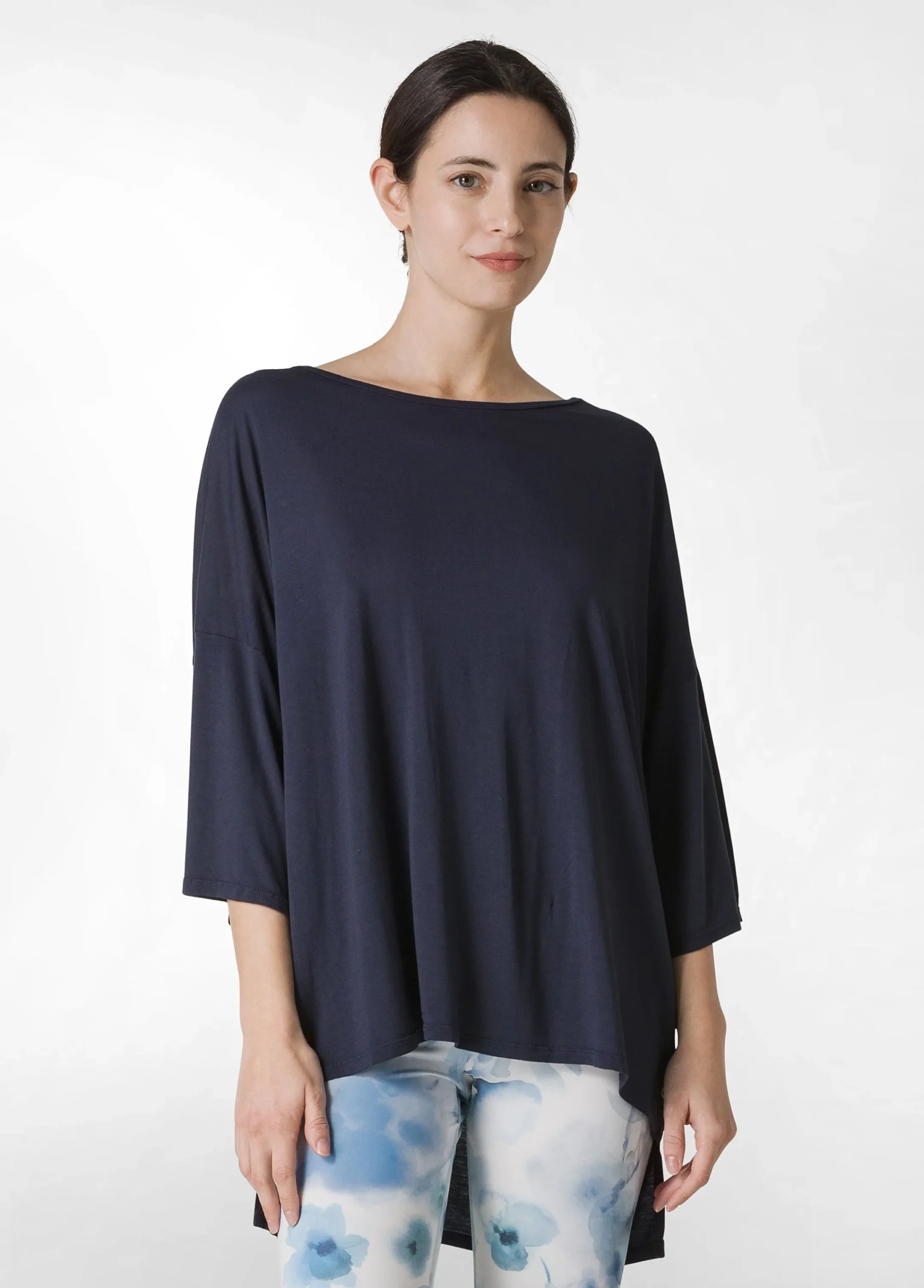 Flash Sale T-Shirt Maxi In Viscosa Blu Donna Top & T-Shirts