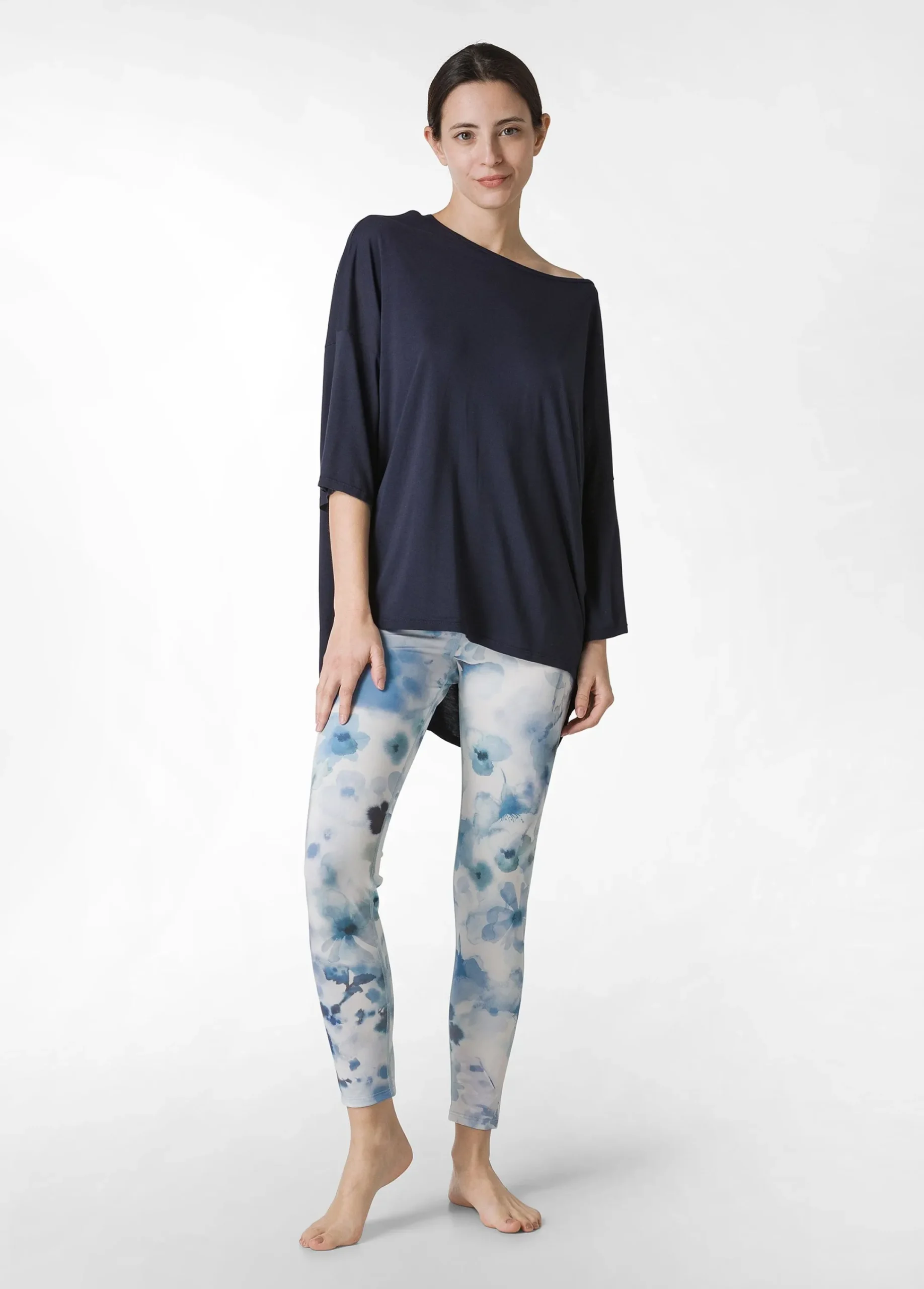 Flash Sale T-Shirt Maxi In Viscosa Blu Donna Top & T-Shirts