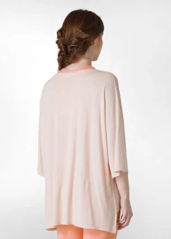 Shop T-Shirt Maxi In Viscosa Rosa Donna Top & T-Shirts