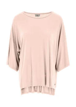 Shop T-Shirt Maxi In Viscosa Rosa Donna Top & T-Shirts