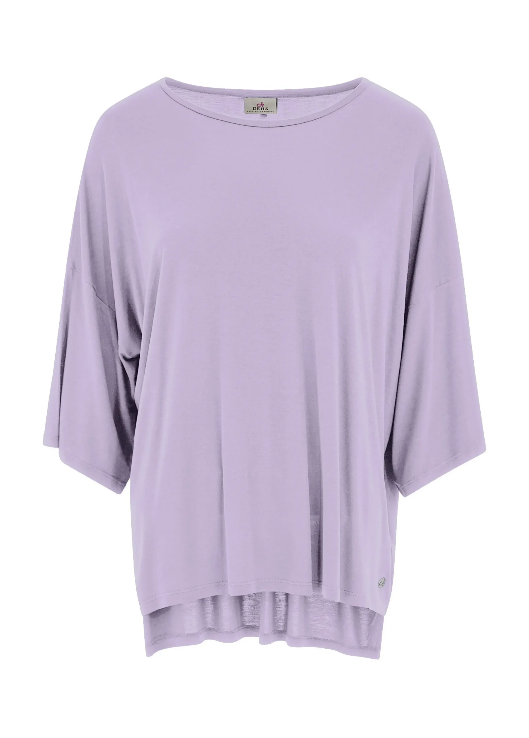 Hot T-Shirt Maxi In Viscosa Viola Donna Top & T-Shirts