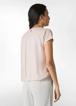 Flash Sale T-Shirt Misto Seta Rosa Donna Camicie & Bluse