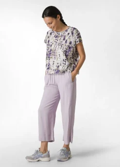 Online T-Shirt Organica Ampia Stampata Viola Donna Top & T-Shirts