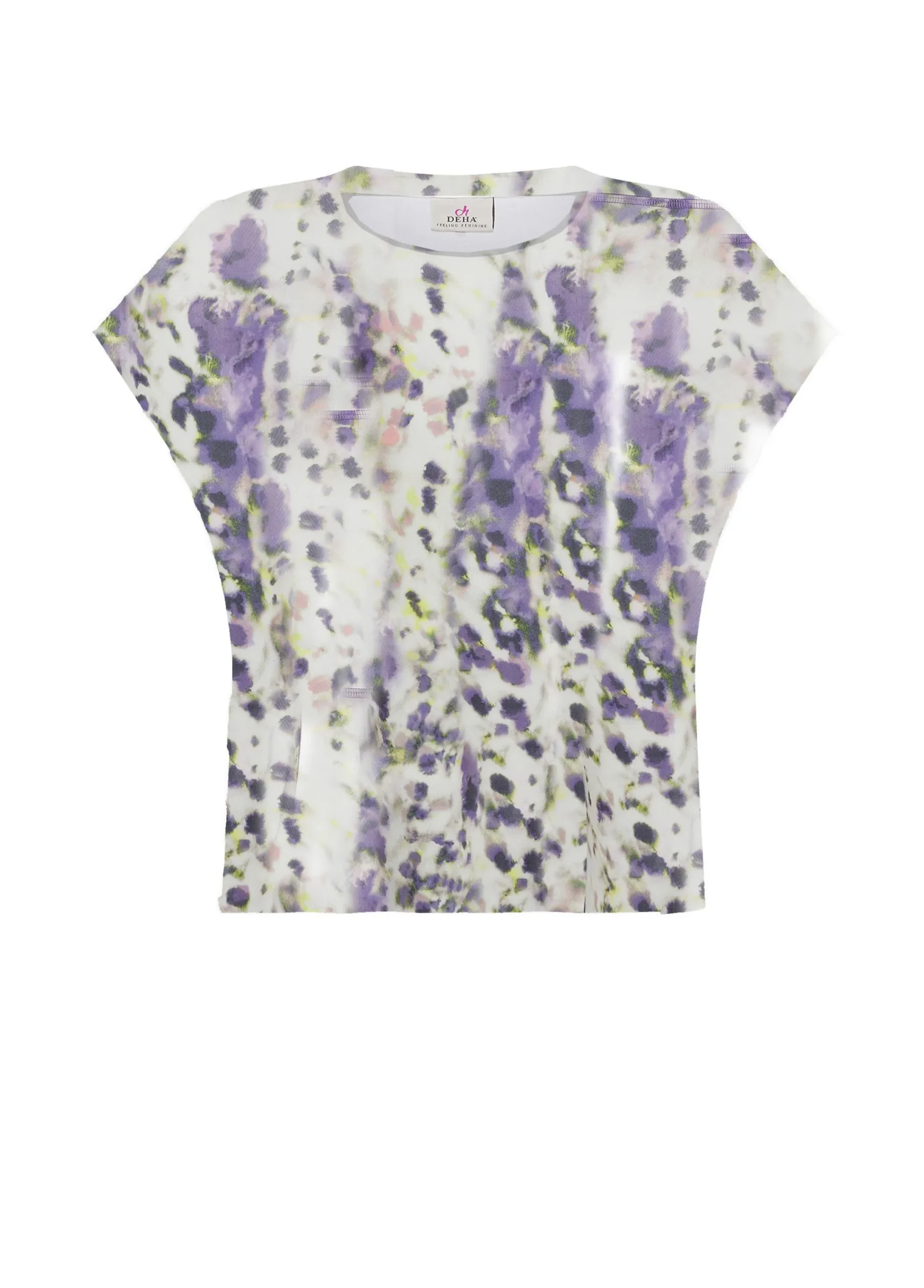 Online T-Shirt Organica Ampia Stampata Viola Donna Top & T-Shirts