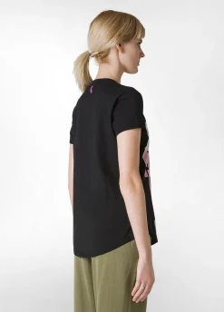 Sale T-Shirt Svasata Con Scritte Nero Donna Top & T-Shirts
